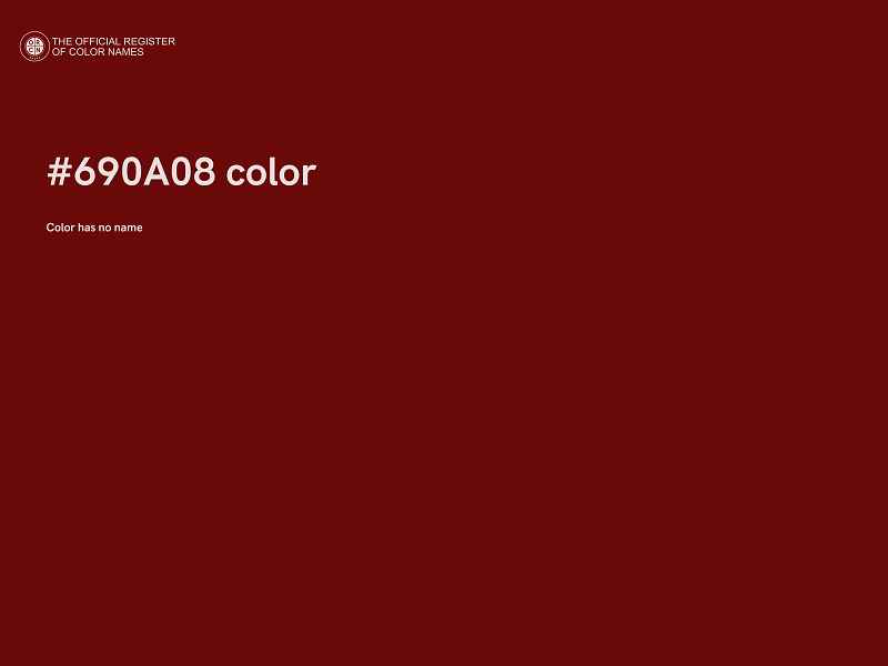 #690A08 color image