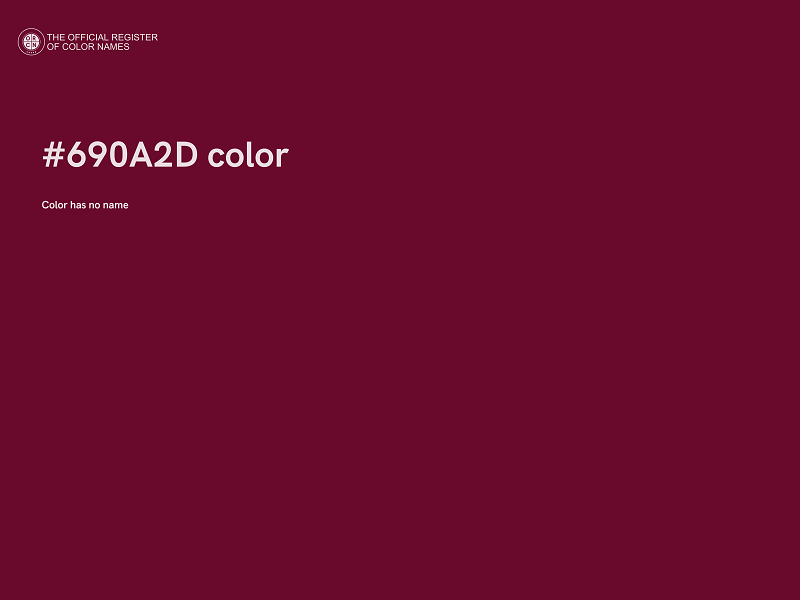 #690A2D color image