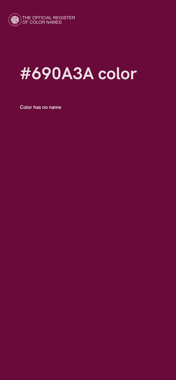 #690A3A color image