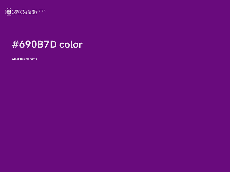 #690B7D color image