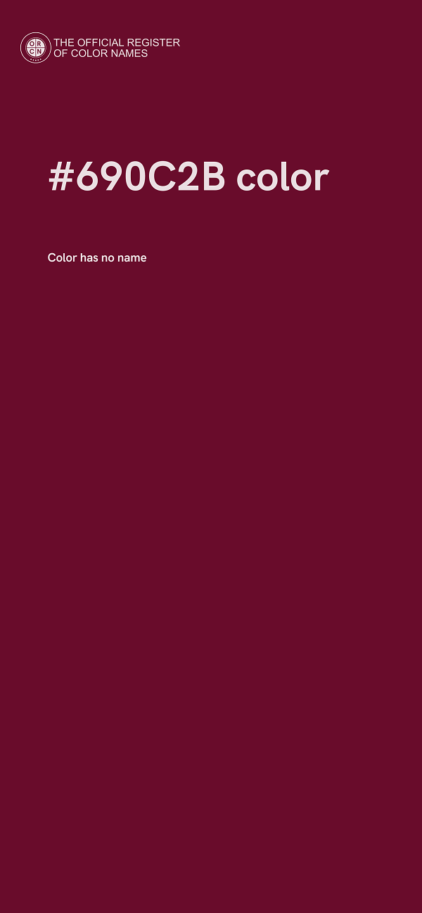 #690C2B color image