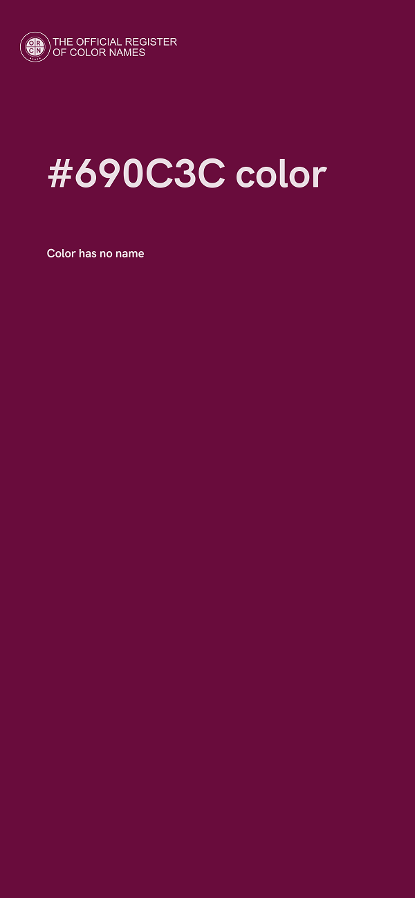 #690C3C color image