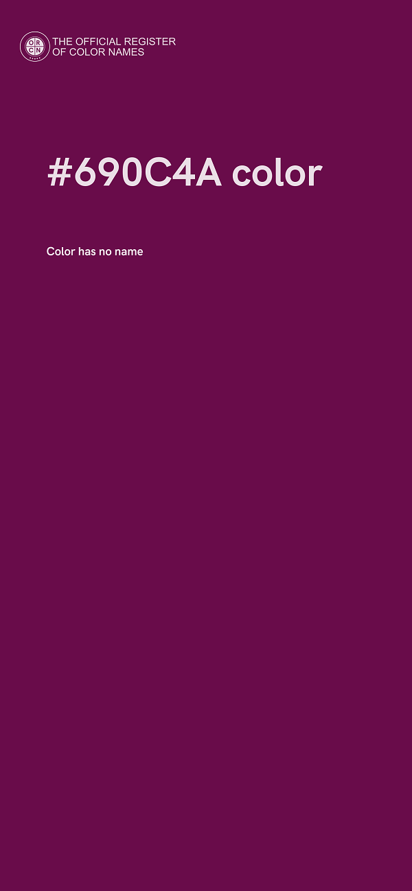#690C4A color image
