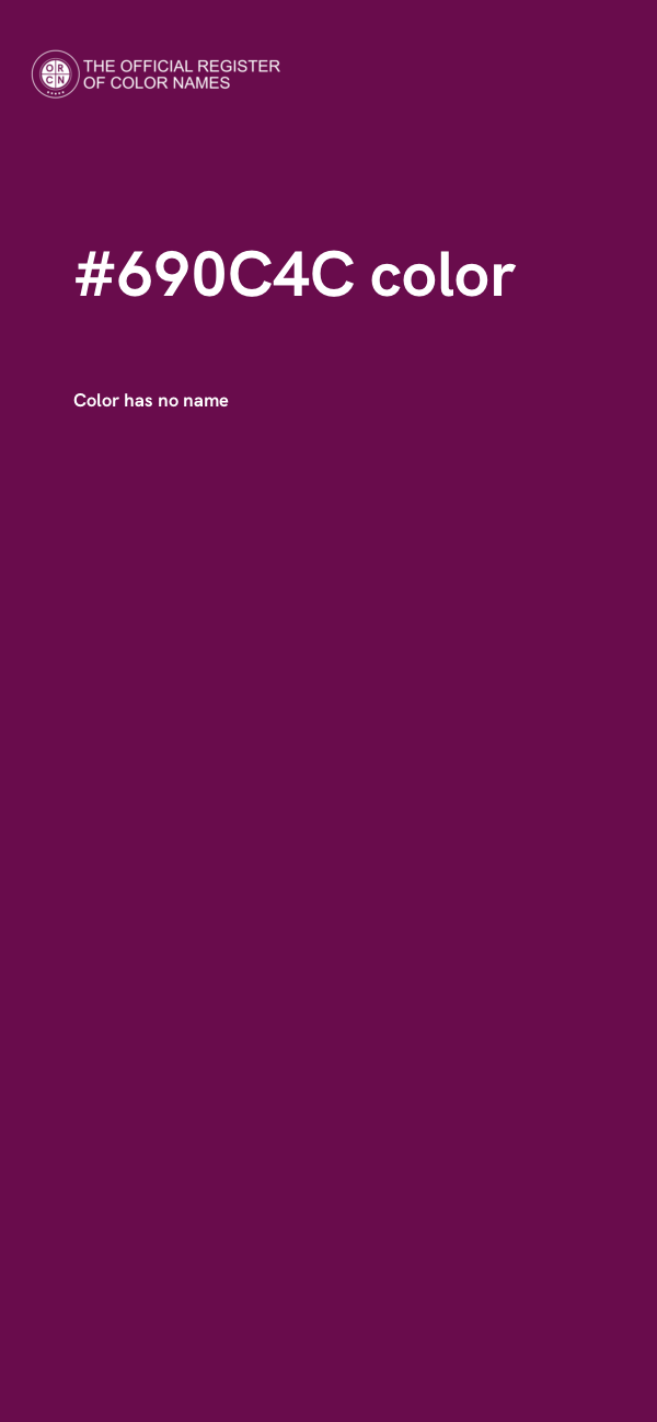 #690C4C color image