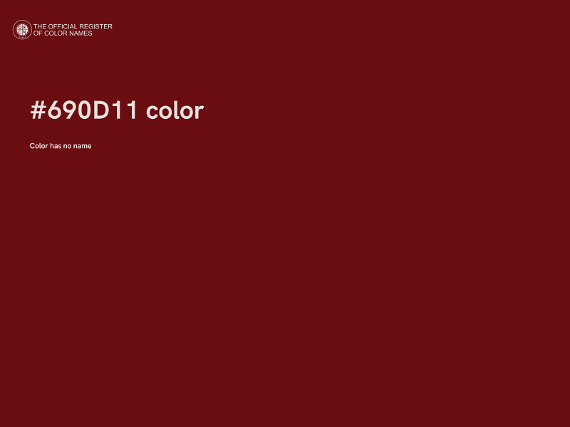 #690D11 color image