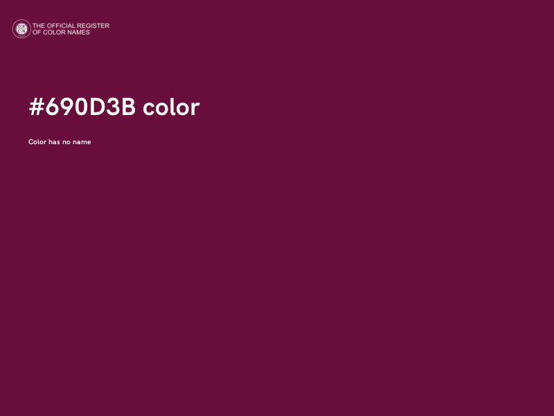 #690D3B color image