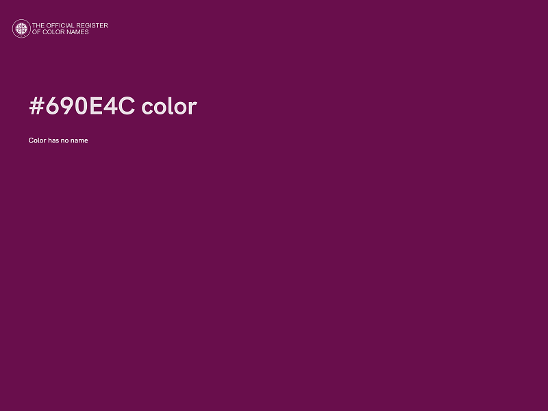 #690E4C color image