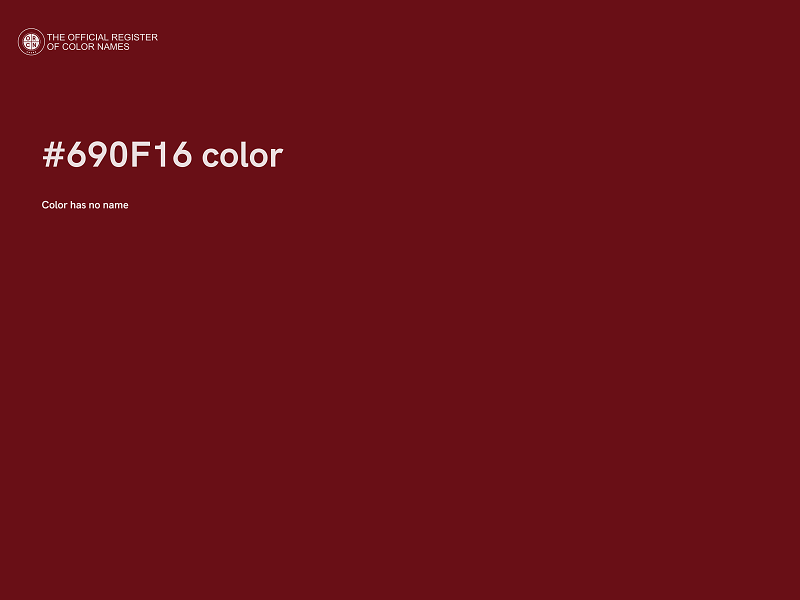 #690F16 color image