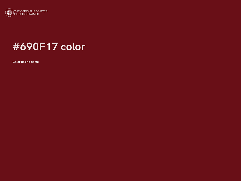 #690F17 color image