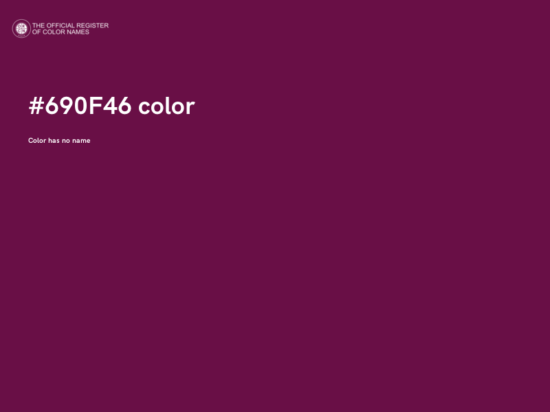 #690F46 color image