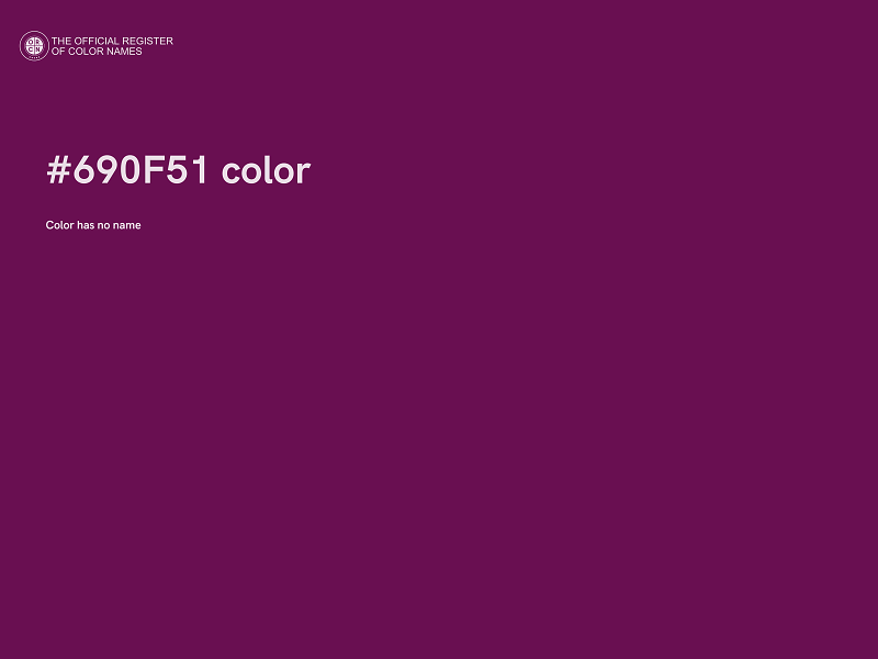#690F51 color image