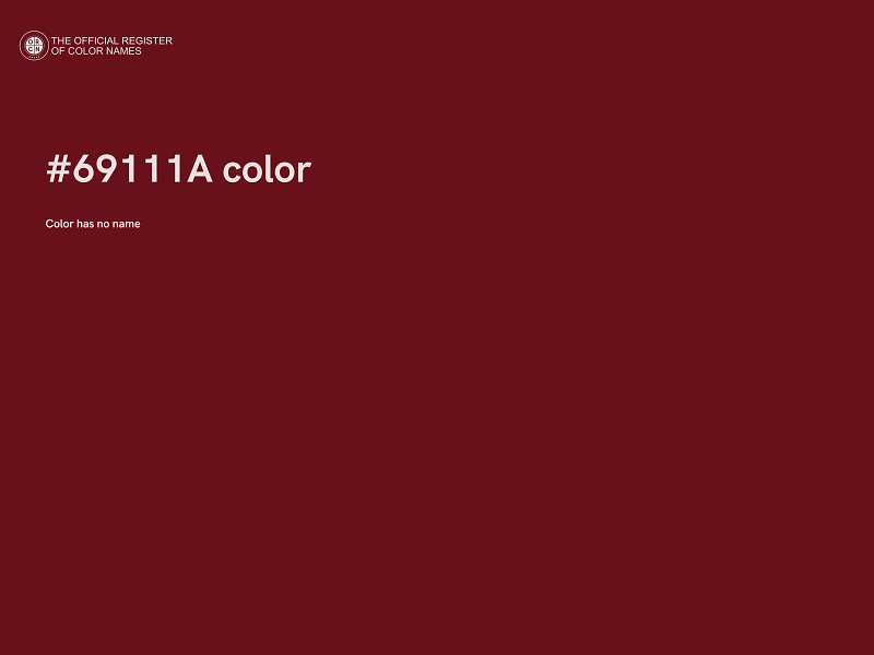 #69111A color image