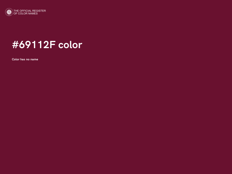 #69112F color image