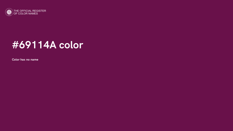 #69114A color image
