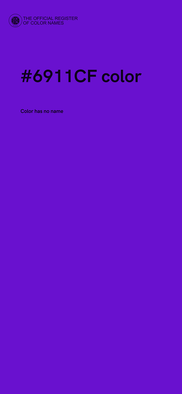#6911CF color image