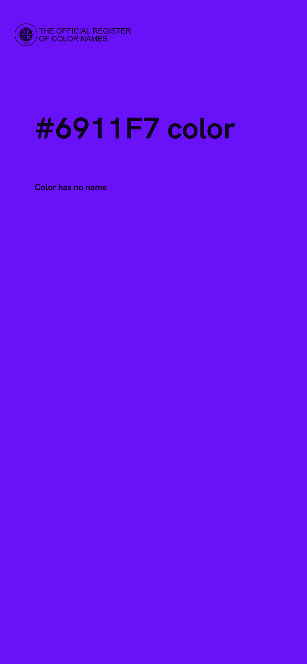 #6911F7 color image