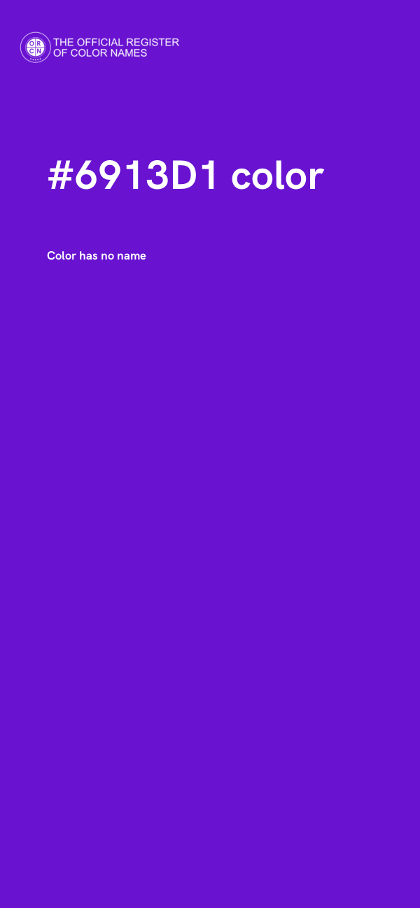 #6913D1 color image