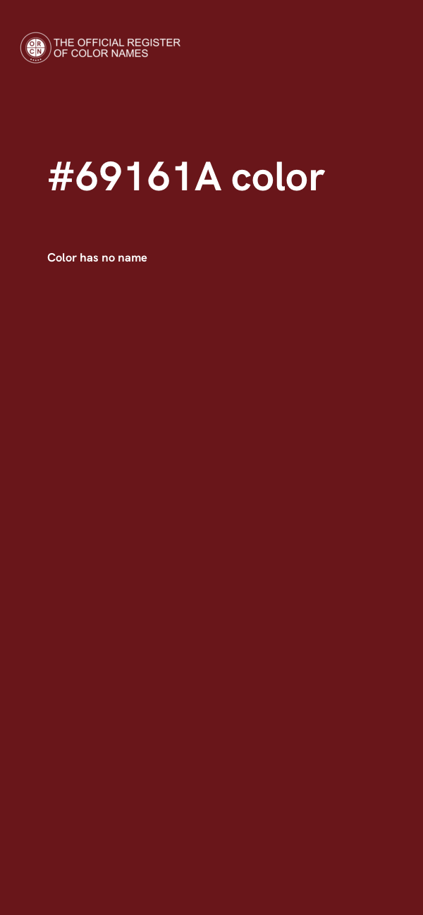 #69161A color image