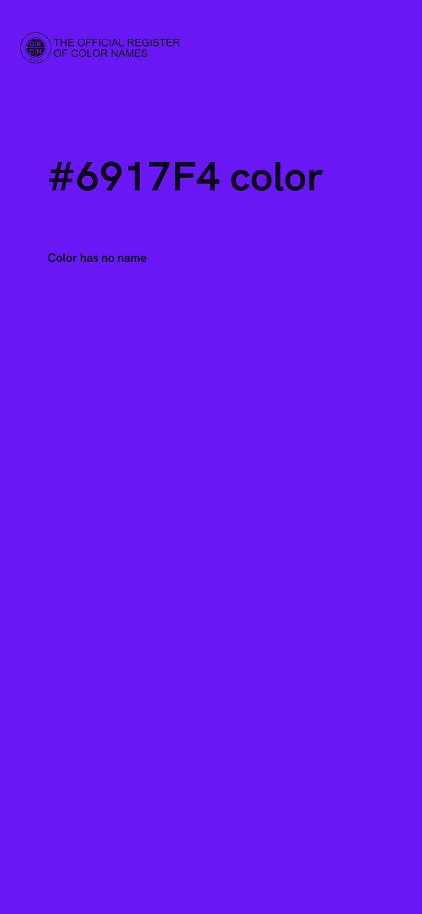 #6917F4 color image