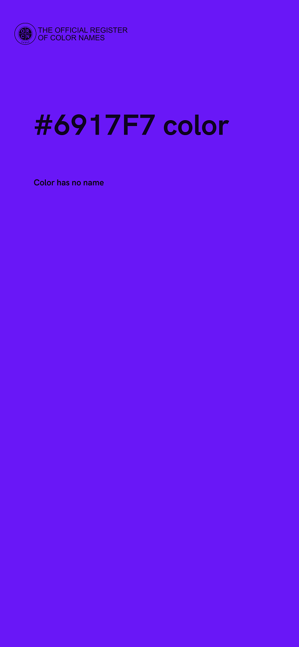 #6917F7 color image