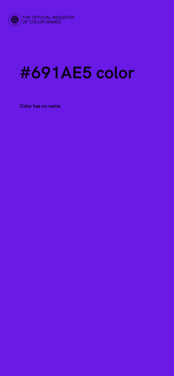 #691AE5 color image