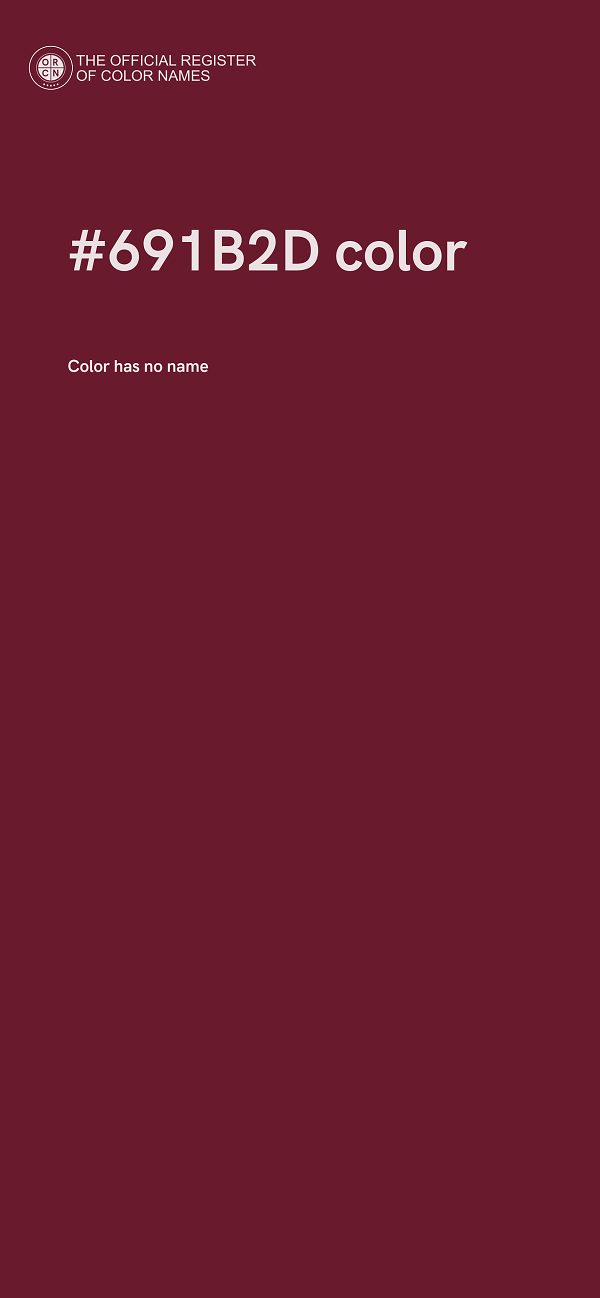 #691B2D color image