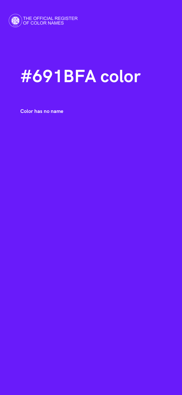 #691BFA color image