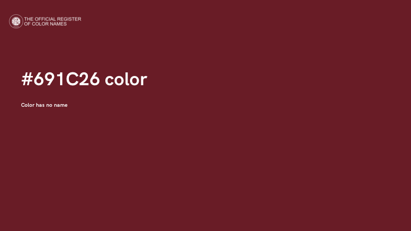 #691C26 color image
