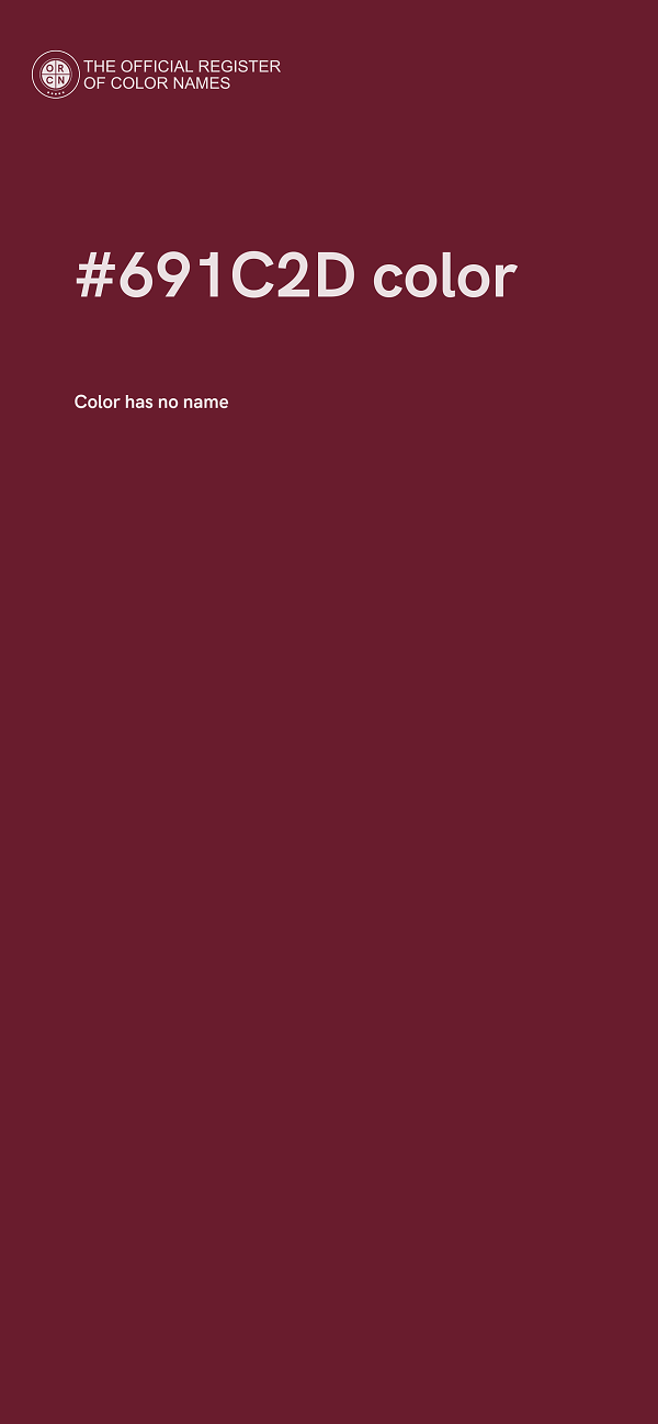 #691C2D color image