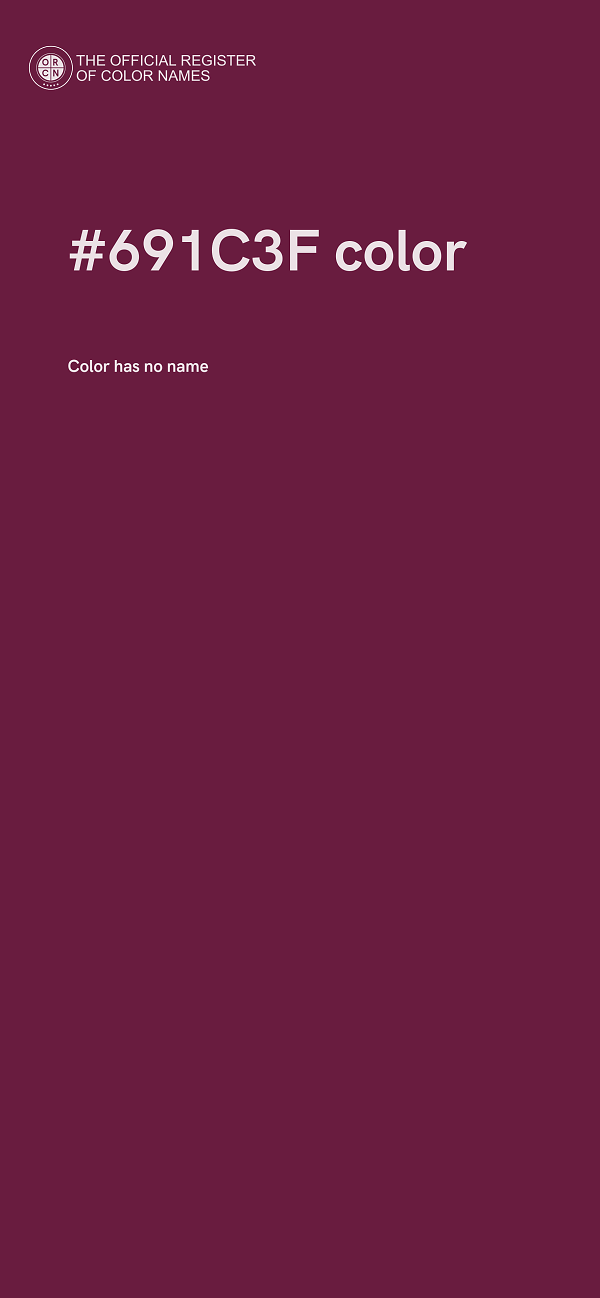 #691C3F color image