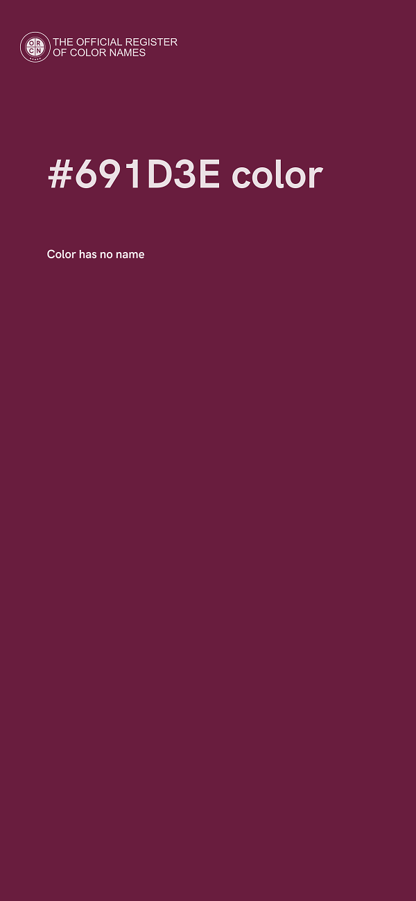 #691D3E color image