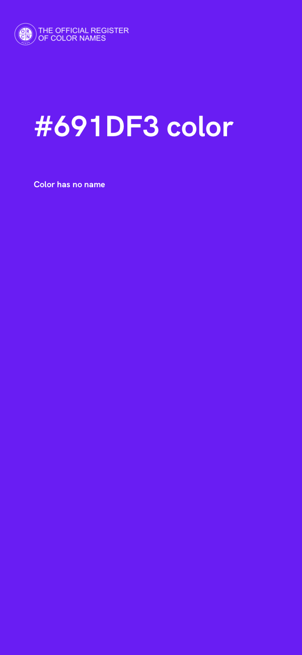#691DF3 color image