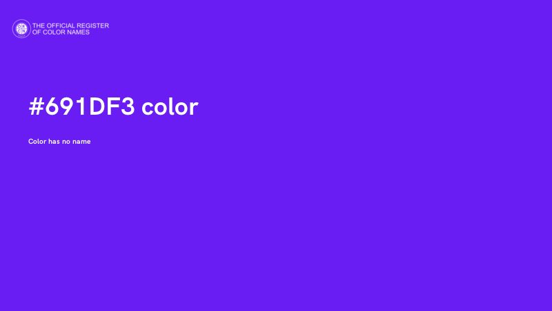 #691DF3 color image