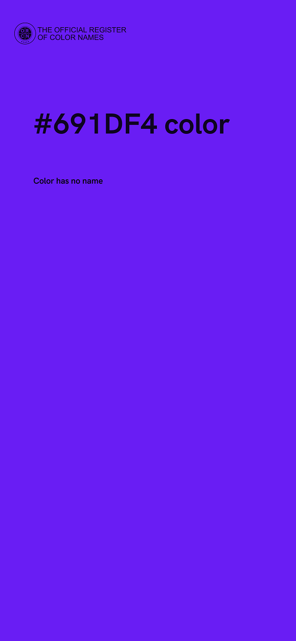 #691DF4 color image