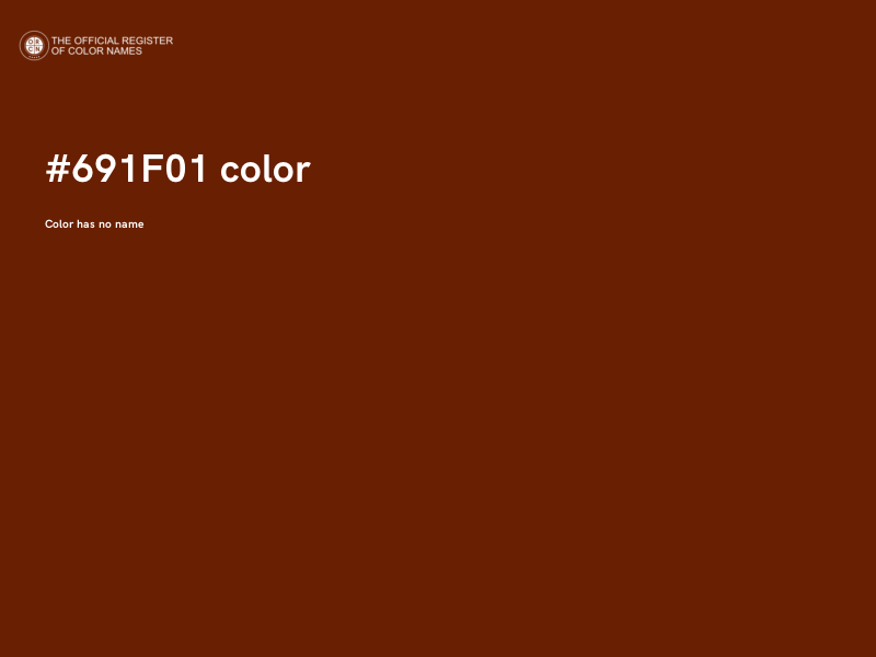 #691F01 color image