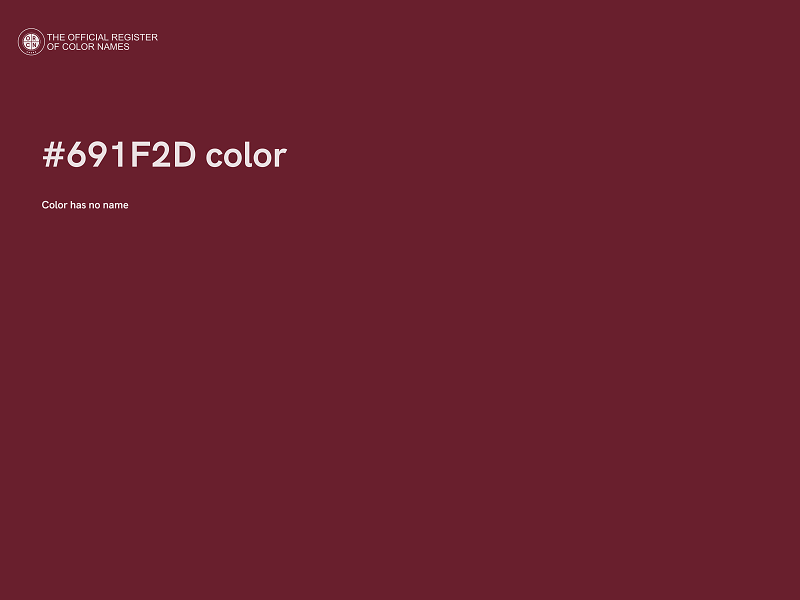 #691F2D color image