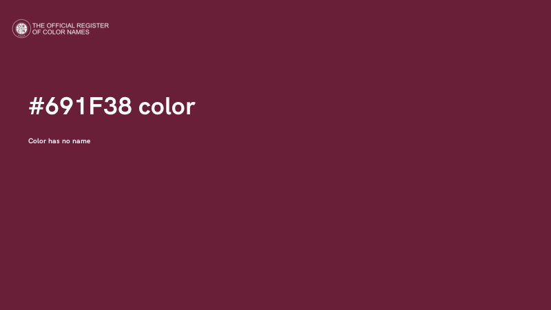 #691F38 color image