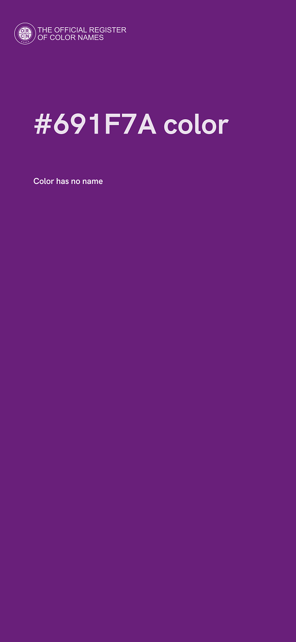 #691F7A color image