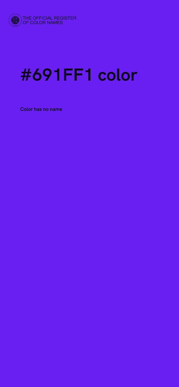 #691FF1 color image