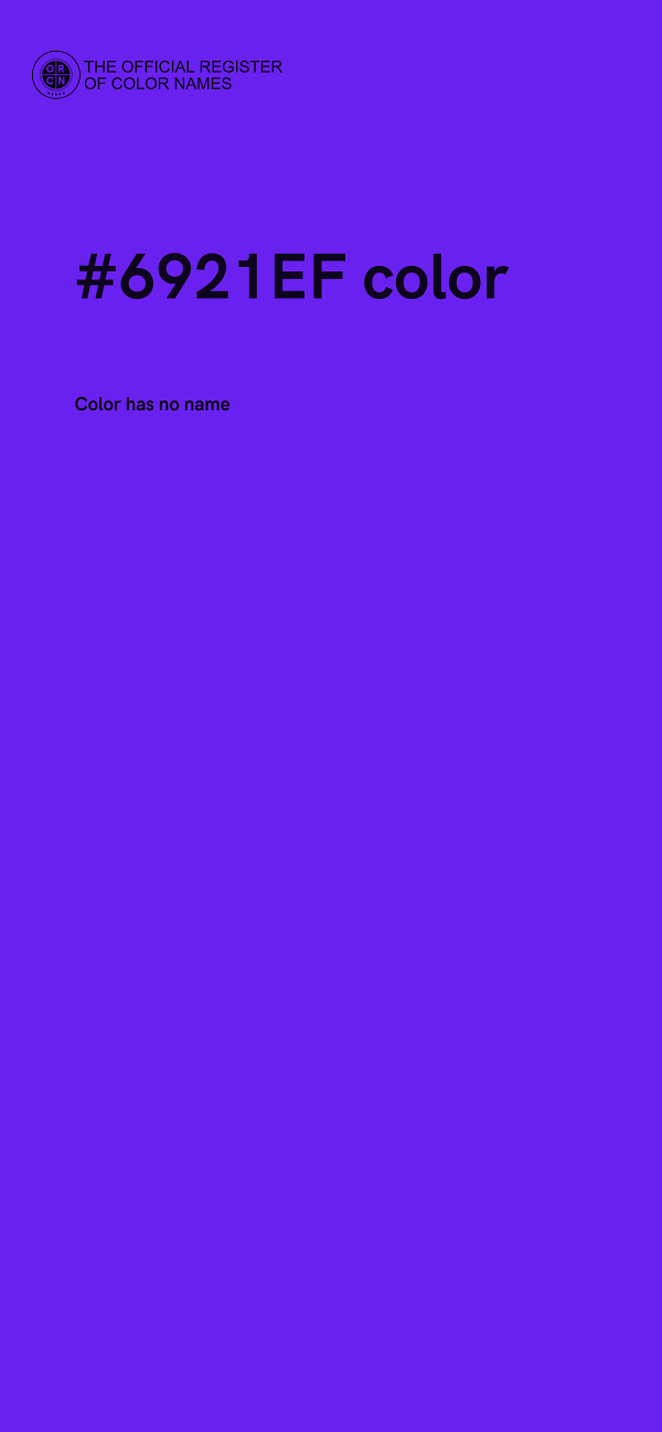 #6921EF color image