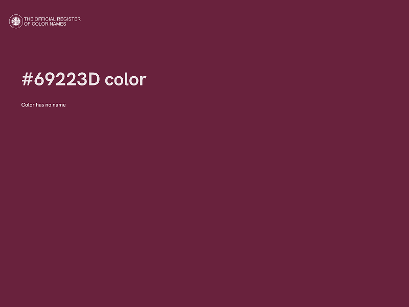 #69223D color image