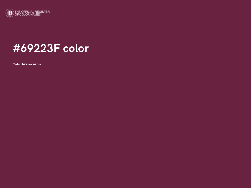 #69223F color image