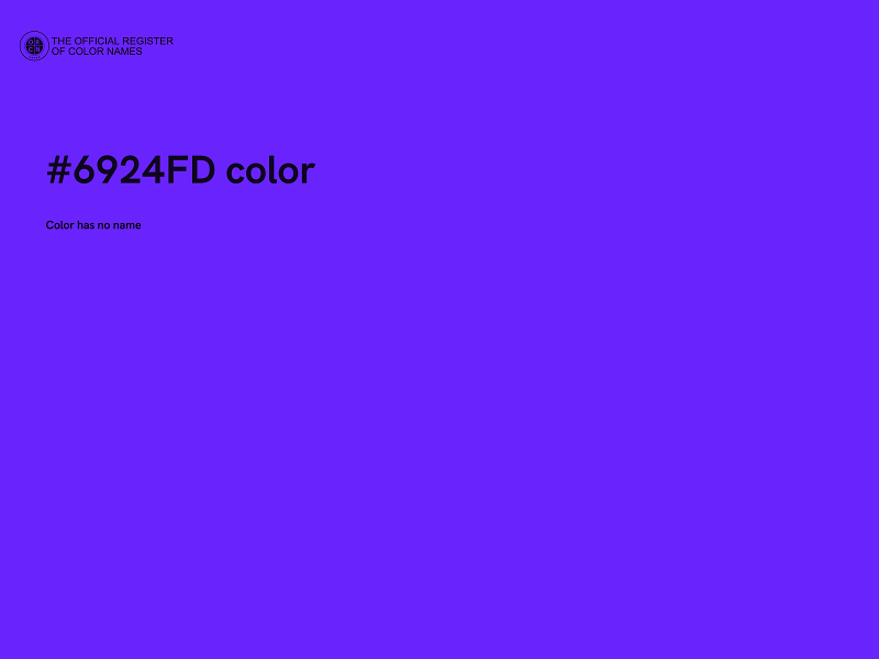 #6924FD color image