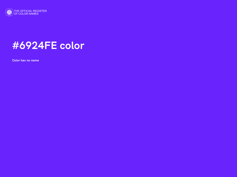 #6924FE color image