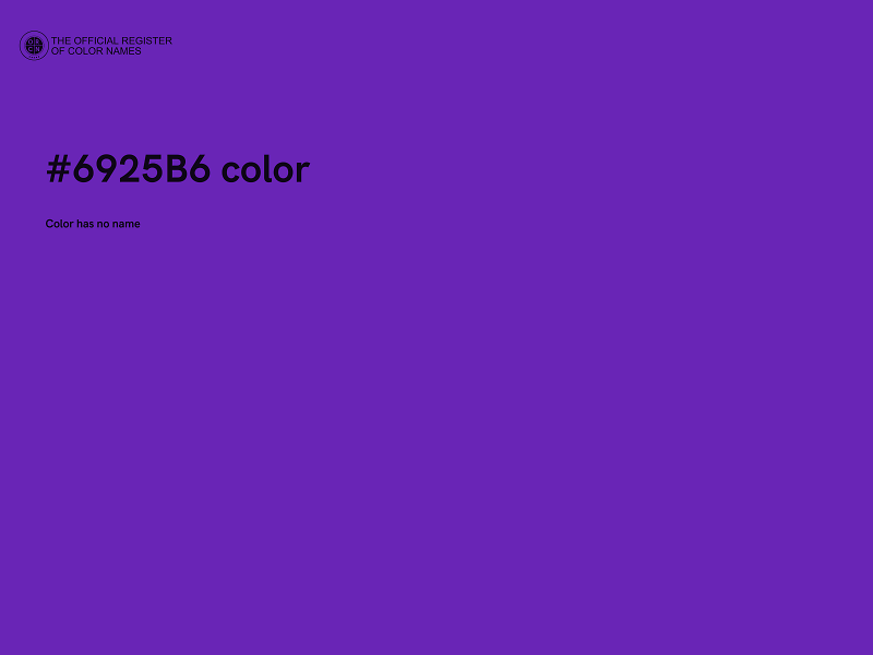 #6925B6 color image