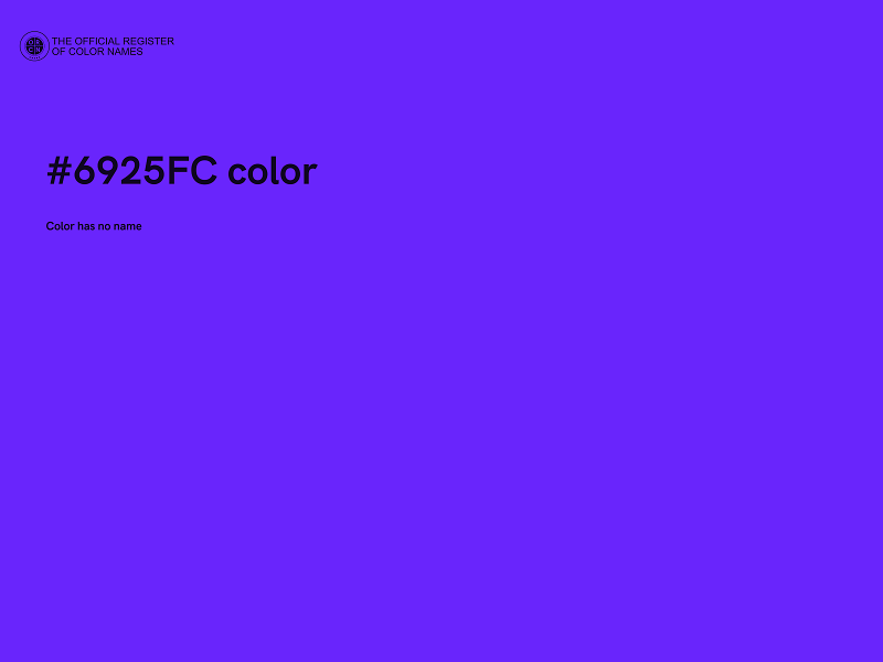 #6925FC color image