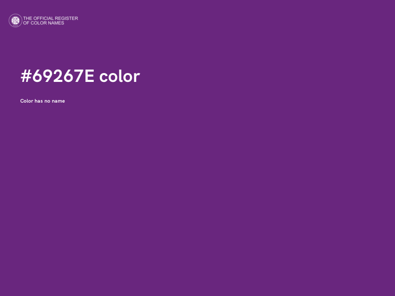 #69267E color image