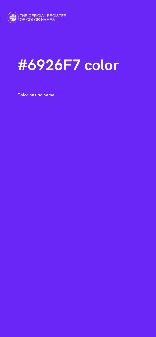#6926F7 color image