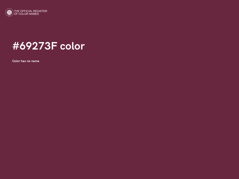 #69273F color image