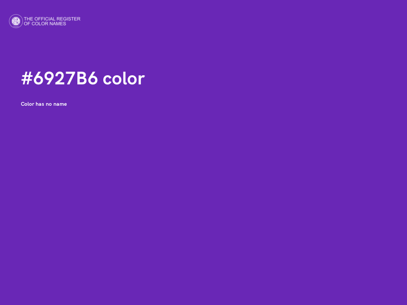 #6927B6 color image